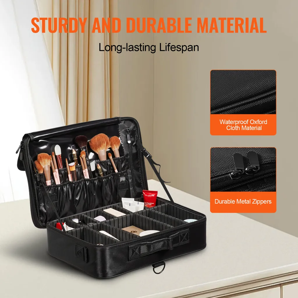 Organisateur de maquillage grand format avec compartiments modulables - 3