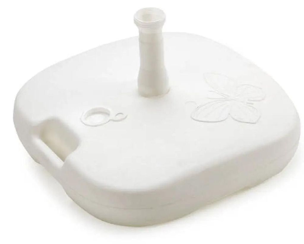 Pied Parasol 16l Blanc Stabilité Et Légèreté Pour Parasol - Image du produit 