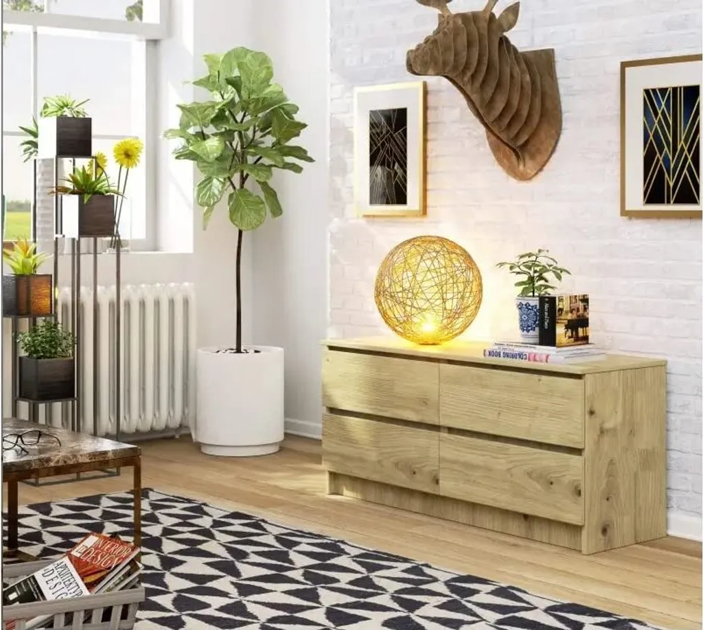 Commode gain de place avec 4 tiroirs pour optimiser le rangement - 3