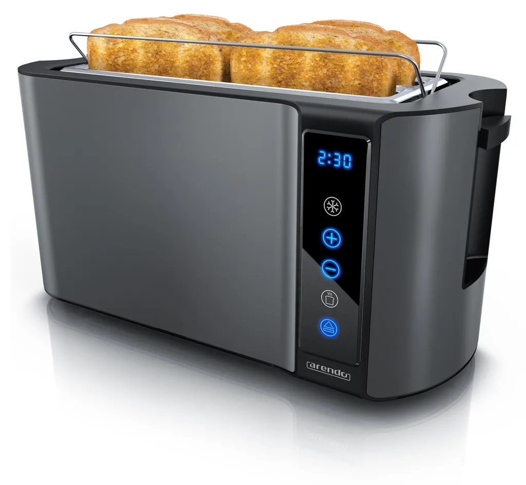 Grille-pain isolant Arendo gris : finissez-en avec les toasts brûlés