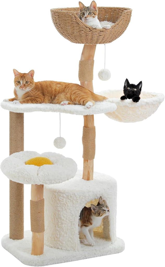 PURPURRA  123 cm Moderner Katzenbaum Turm für große Katzen Produktbild 