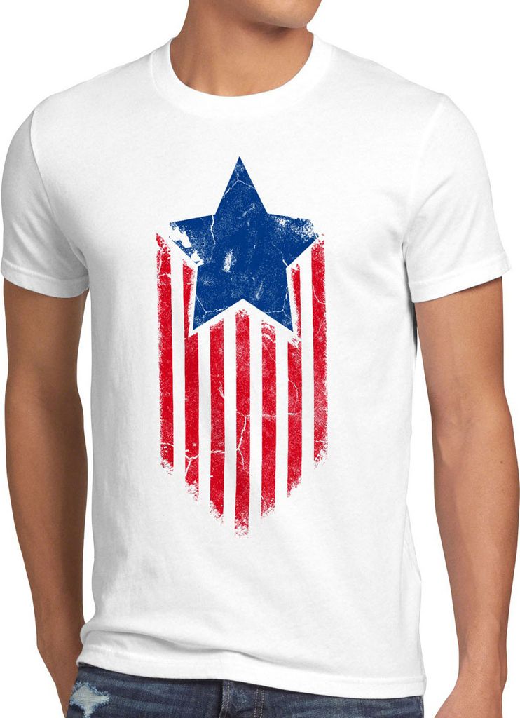style3 USA American Star Herren T-Shirt