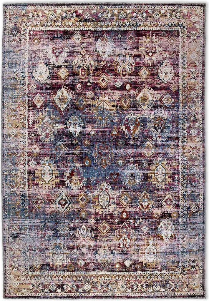 Tapis Astra Piper rouge 160x230 cm : Anti-poussière et ultra durable