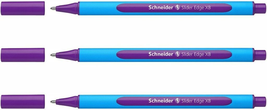 Schneider Kugelschreiber Slider Edge XB - 3er-Set violett