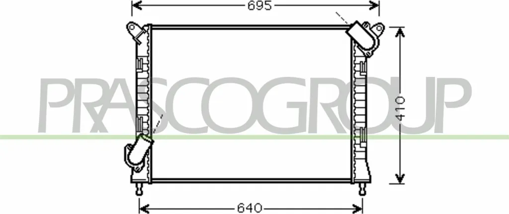 Radiateur PRASCO MN304R004 pour Mini R50 R53 R52 - OE 1475554 Qualité