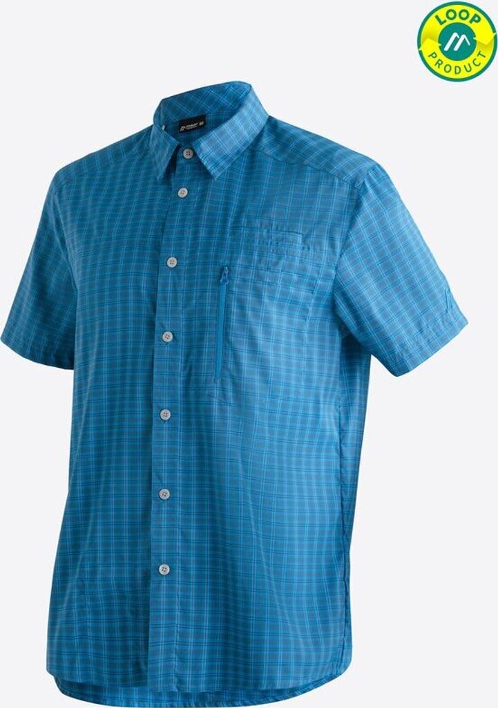 MAIER SPORTS Mats S/S BLUE CHECK BLUE CHECK 54