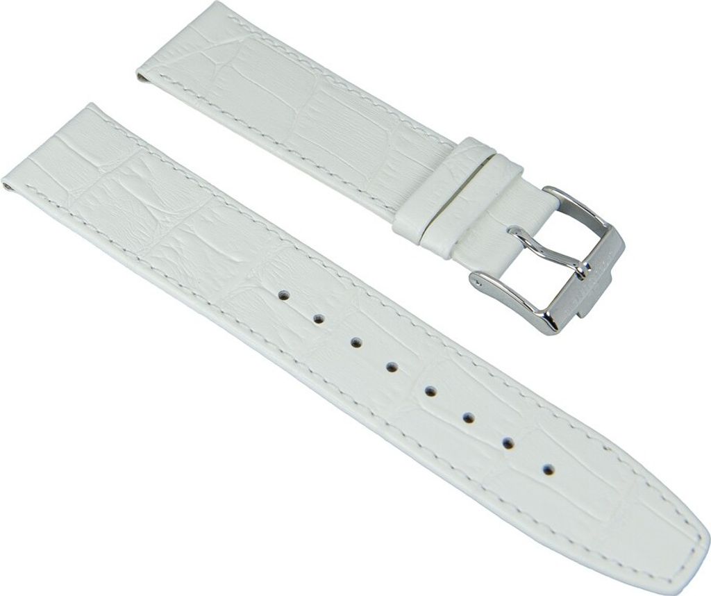 Ersatzband Leder weiß Jacques Lemans London 1-1619 Produktbild 
