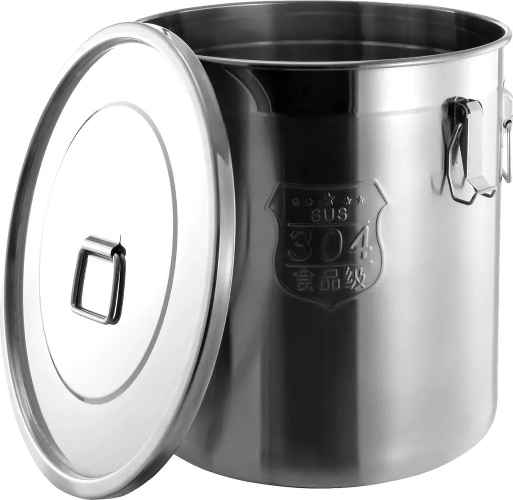 Boîte de conservation hermétique en inox gris clair pour la cuisine