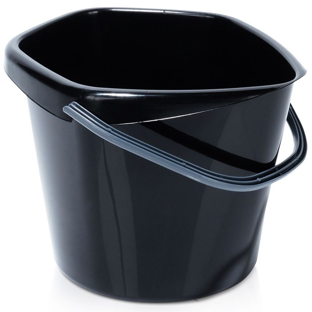 Seau en plastique noir 5 l Image du produit 
