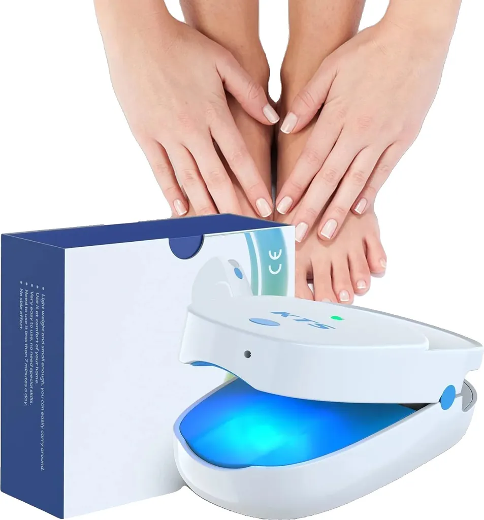 Éliminer la mycose des ongles avec ce laser 905nm blanc arrêt automatique