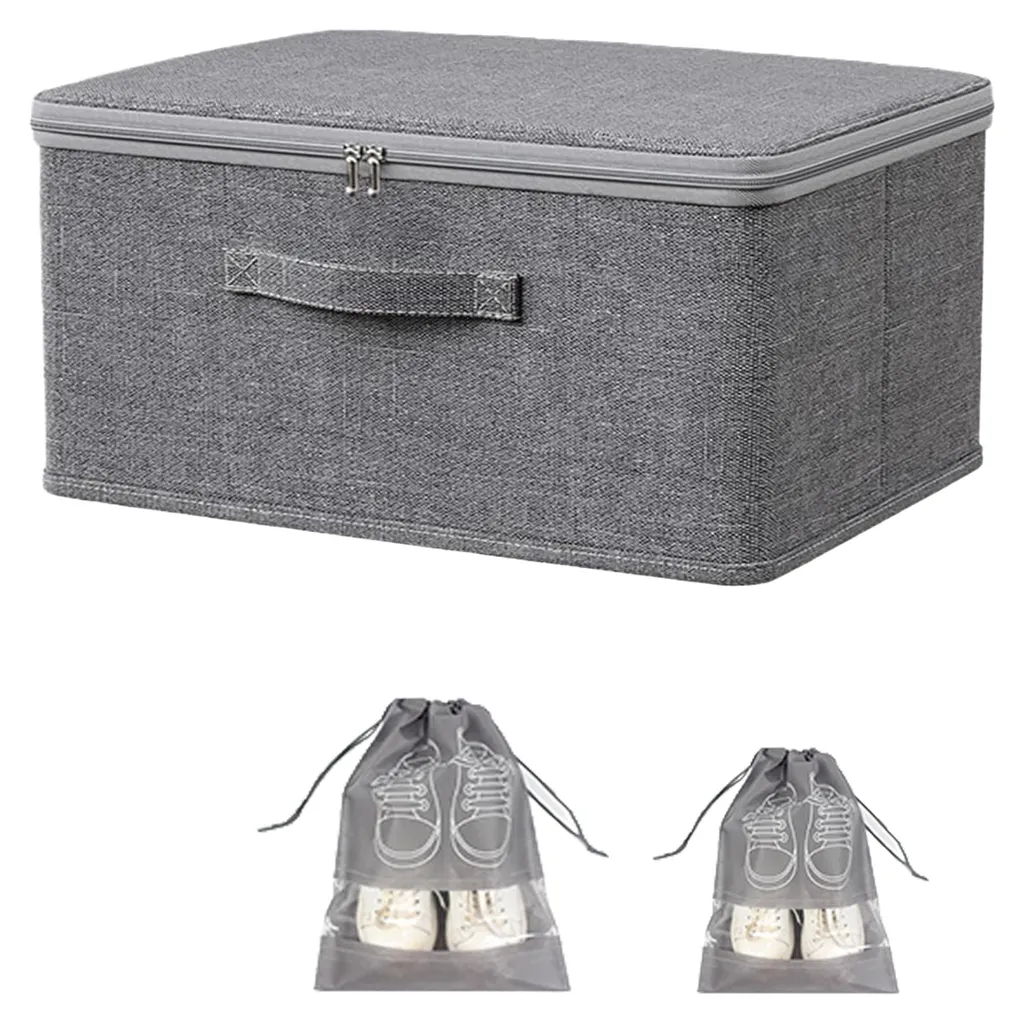 Boîte de rangement avec couvercle 40x30x21 - Anti-poussière poignée
