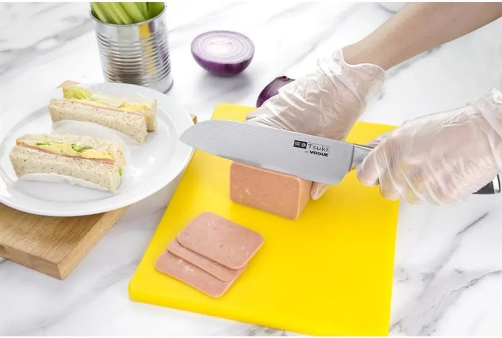 Vogue Tsuki Serie 7 Set 3 Coltelli Giapponesi | Taglio Laser in Cucina - 5