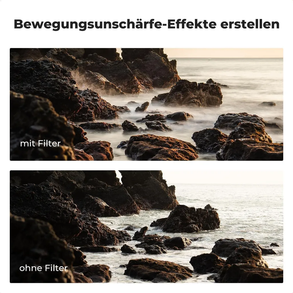 Filtre à Densité Neutre Variable 82mm pour Objectif Photo et Vidéo Reflex - 4