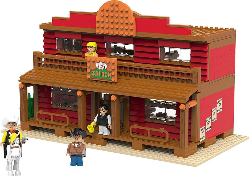 Playtive Saloon Klemmbausteine Lucky Luck Kinder Produktbild 