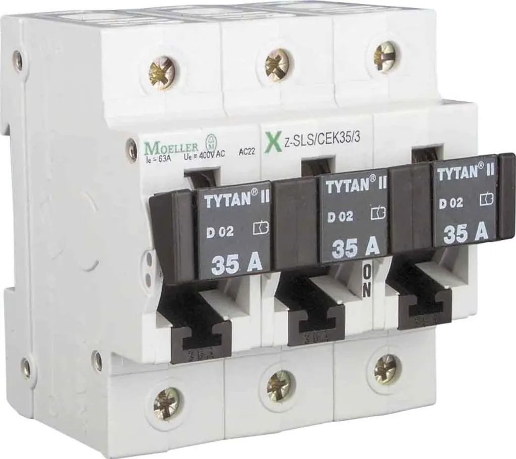 Interrupteur-fusible 63A tripolaire haute sécurité Eaton