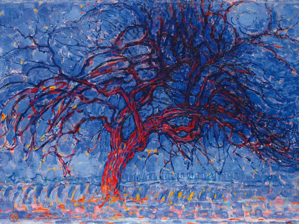 Piet Mondrian Kunstdruck Bild - Der Rote Baum, 1908-10 (60 x 80 cm)
