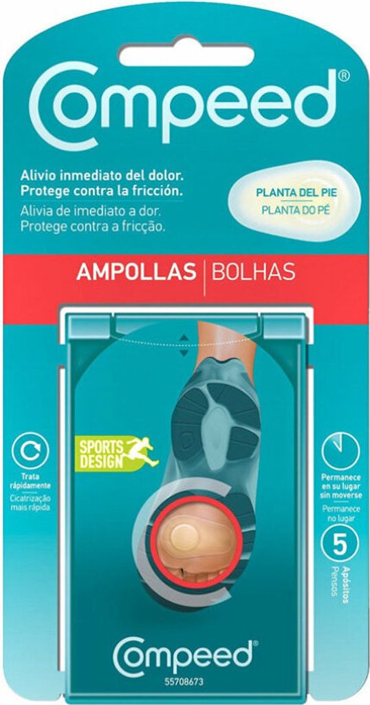 Compeed 4534543, 4 x 6,6 cm, Oval, Transparent, Weiß, CE, 5 Produktbild 