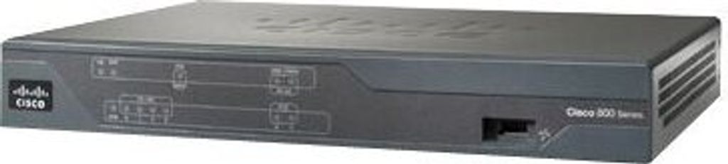 Cisco 887 VDSL/ADSL Annex M over POTS Multi-mode Router - Router - DSL-Modem - 4-Port-Switch - WAN-Ports: 2