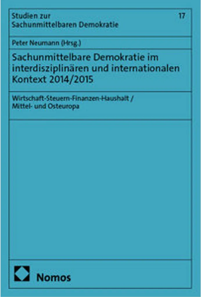 Démocratie directe contexte interdisciplinaire et international 2014