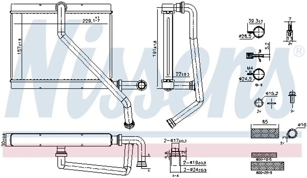 Échangeur de Chaleur Habitacle pour BMW E39 et X5 E53 - Gamme Nissens