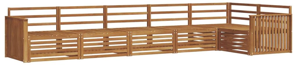 vidaXL Outdoor-Sofagarnitur 6 pcs Natur Massivholz Akazie