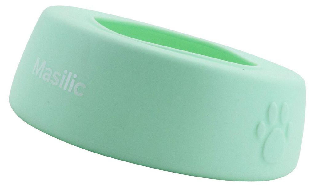Masilic Hundenapf aus Silikon 850ml, Mint, Anti-Spill Produktbild 