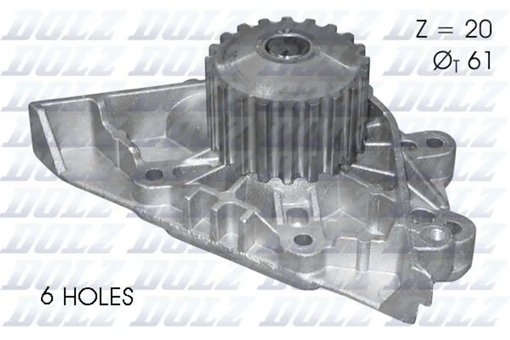 Pompe à eau neuve pour entretien Peugeot 206 hayon série DOLZ C124