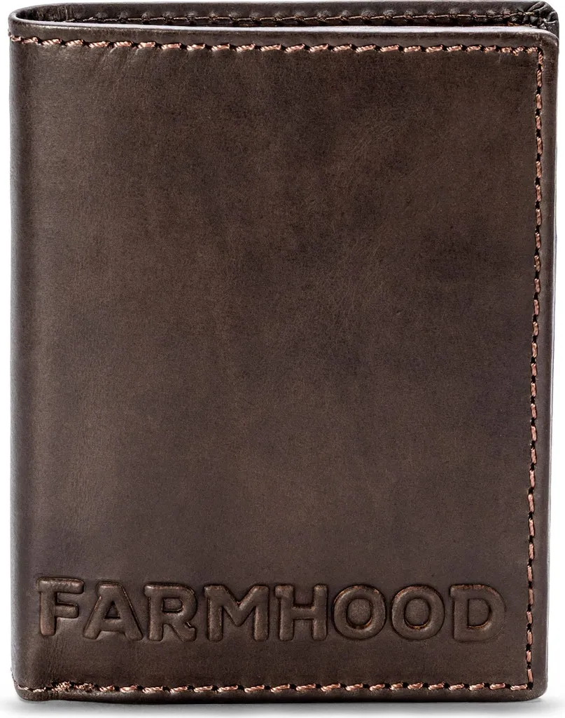 Idee Regalo Uomo: Portafoglio Farmhood Nashville Pelle Marrone Scuro
