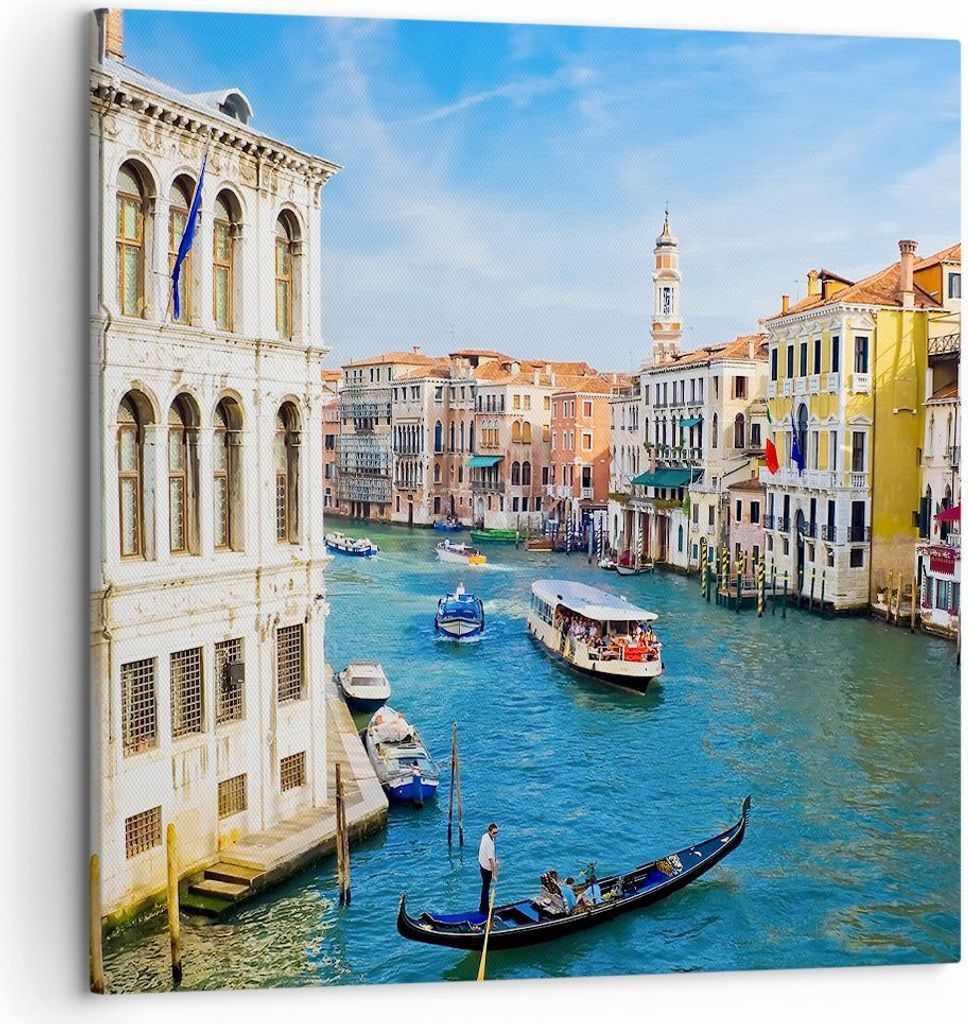 Bild auf Leinwand - Leinwandbild - Venedig Kanal Kreuzfahrt Produktbild 