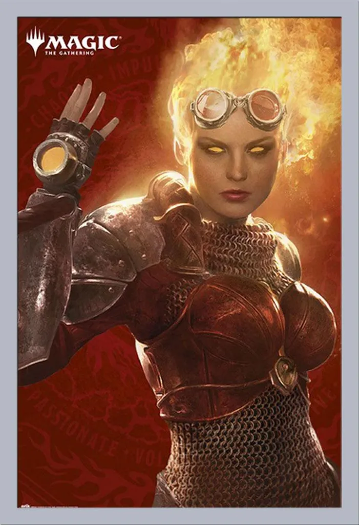 Magic The Gathering Poster Chandra Cornice Shinsuke MDF Argento