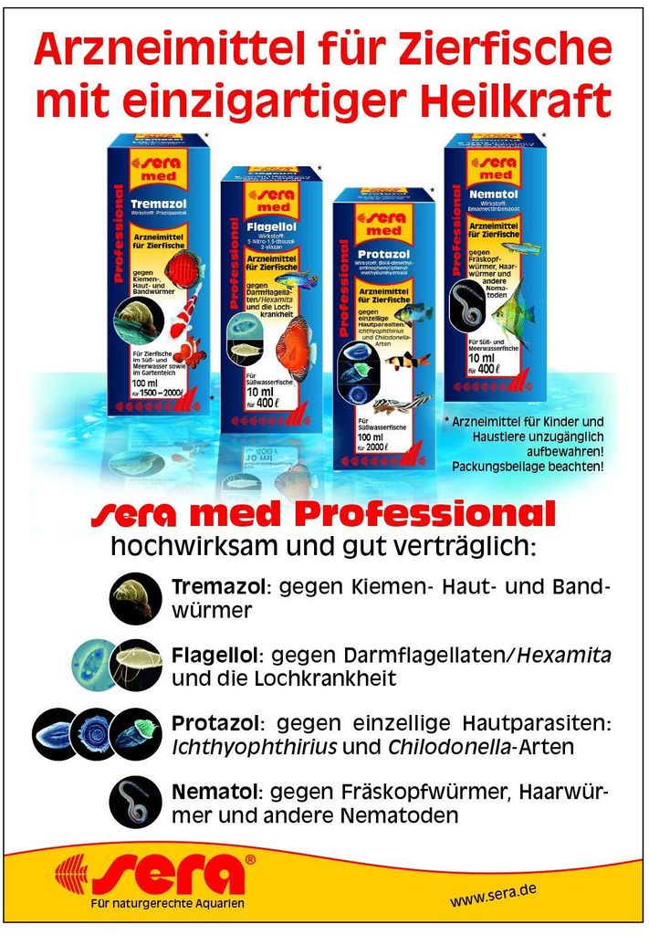sera med Professional Nematol 50 ml - Fischmedizin gegen Produktbild 