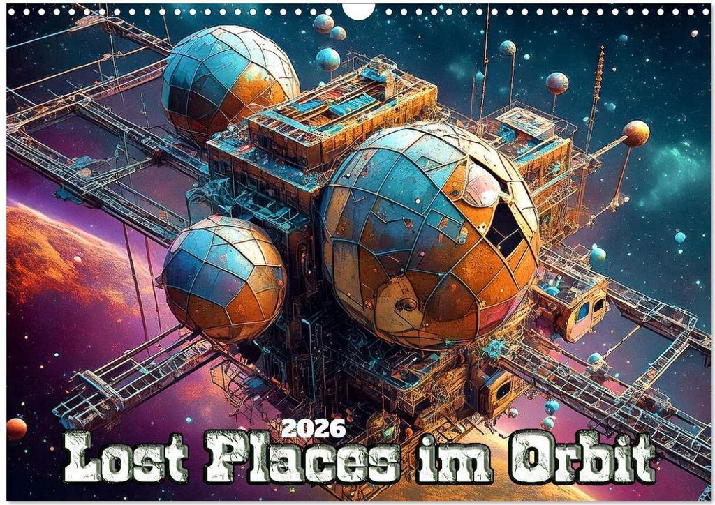 Lost Places im Orbit (Wandkalender 2026 DIN A3 quer), CALVENDO Monatskalender