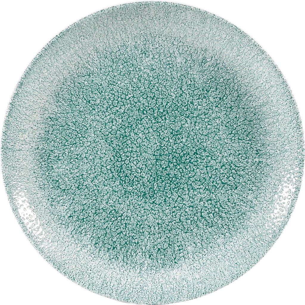 CHURCHILL Raku Jade green Teller flach, coup, ø: 217 mm