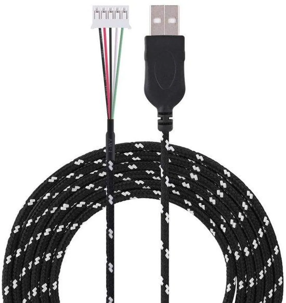 Réparer une souris avec ce câble USB blanc 2m à 5 broches universel