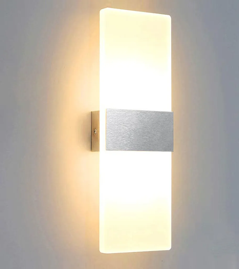 Applique LED EINFEBEN 12W Alluminio - Lampada Muro Interno Facile Montaggio