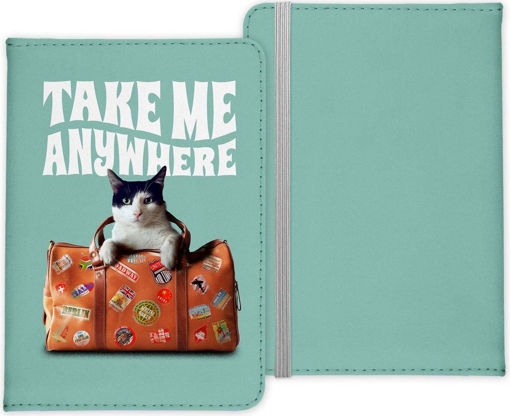22Feels Reisepasshülle Organizer Reisen Gadgets Lustig Katze Take Me Anywhere Urlaub Kunst-Leder Etui Cover Frauen Männer Kinder