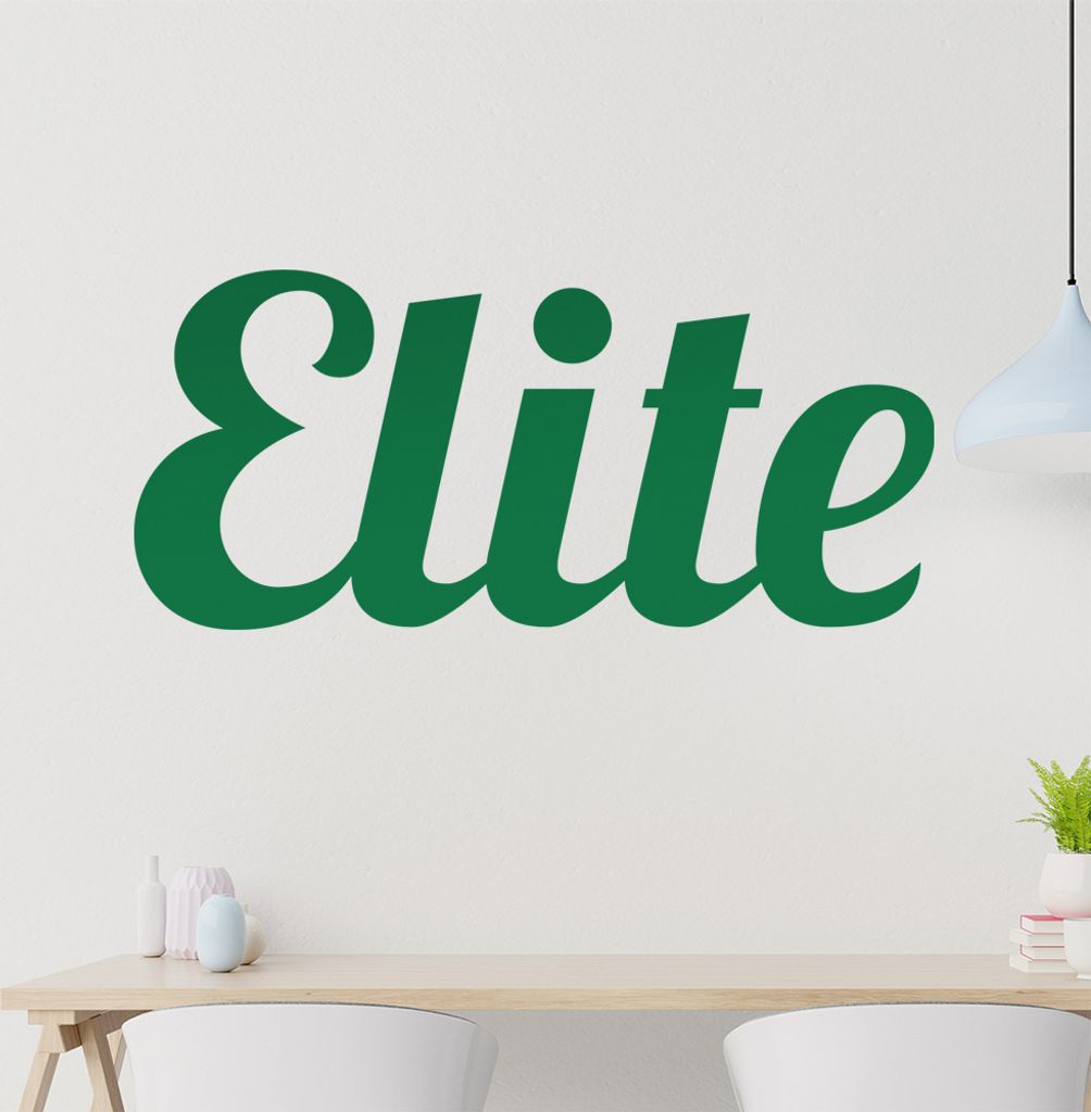 Elite Wandtattoo in 6 Größen - Wandaufkleber Wall Sticker - Dekoration, Küche, Wohnzimmer, Schlafzimmer, Badezimmer