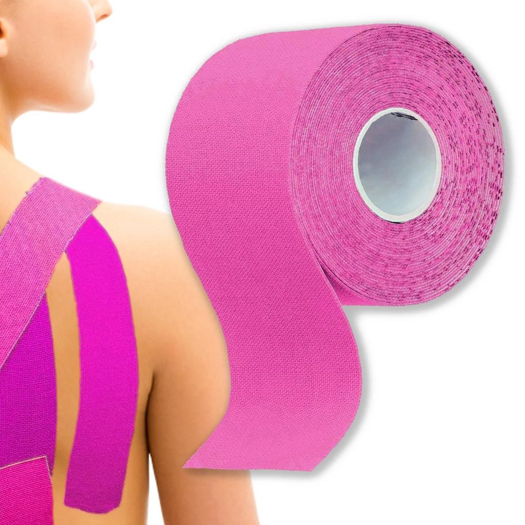 Kineziologická páska tejp kinesio tape 5 m ružová na taping Obrázok produktu 