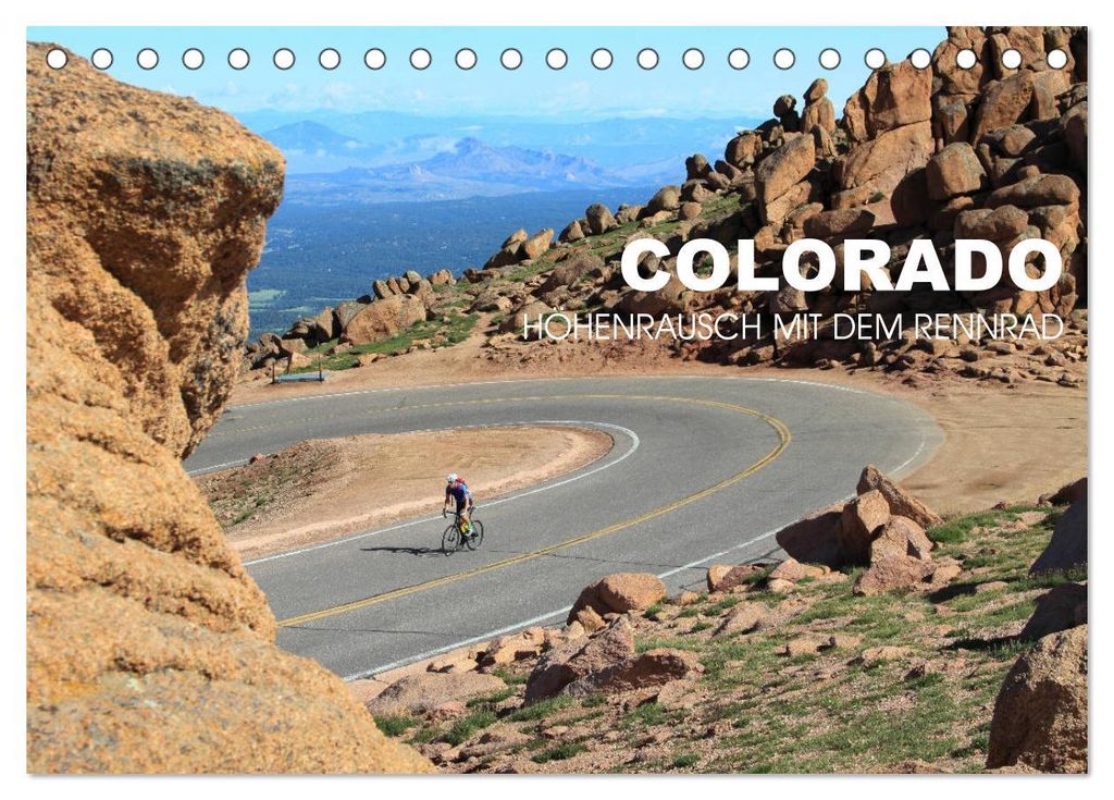 Colorado - Höhenrausch mit dem Rennrad (Tischkalender 2027 DIN A5 quer), CALVENDO Monatskalender