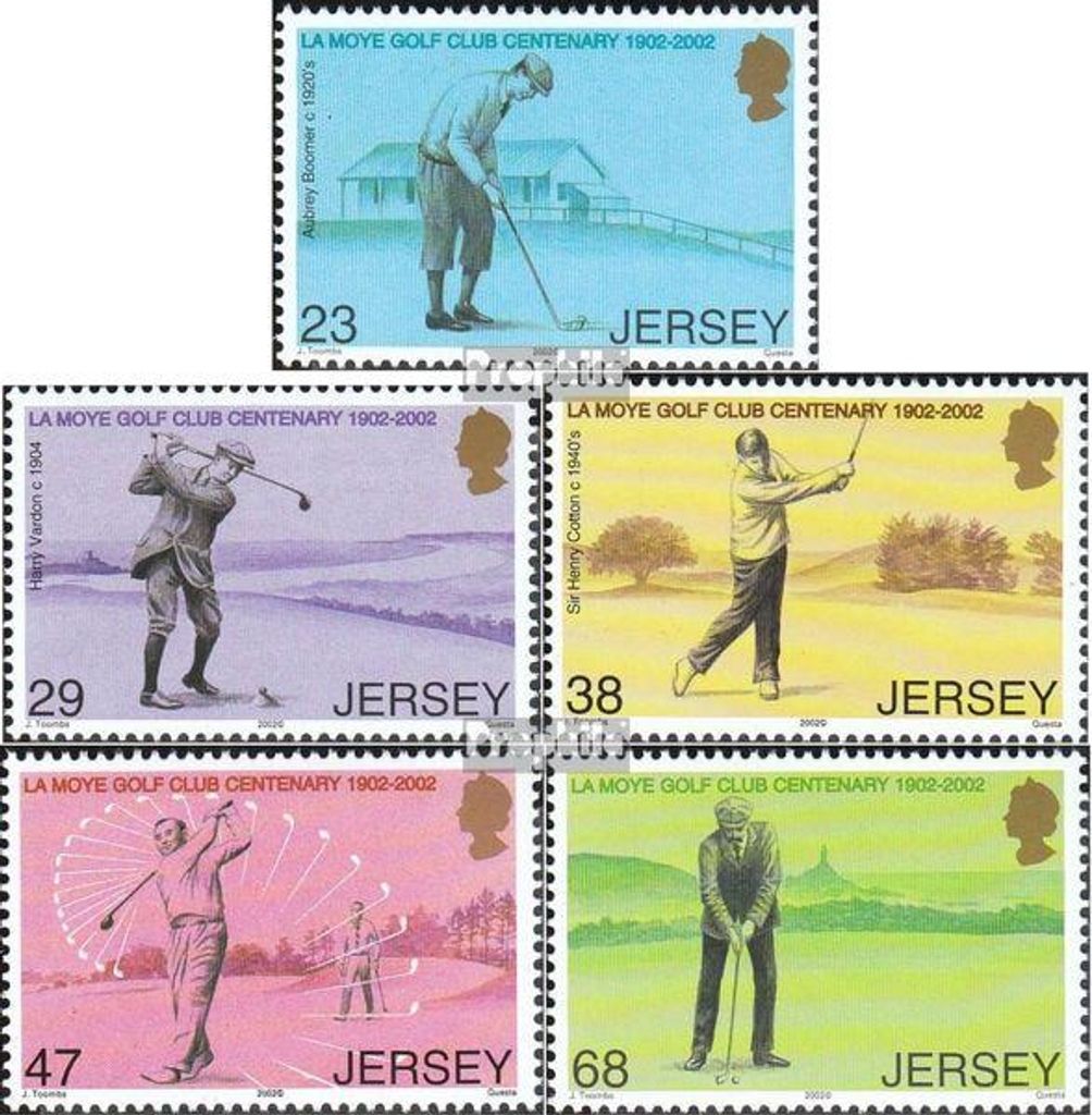 Briefmarken GB - Jersey 2002 Mi 1023-1027 (kompl.Ausg.) gestempelt Golf