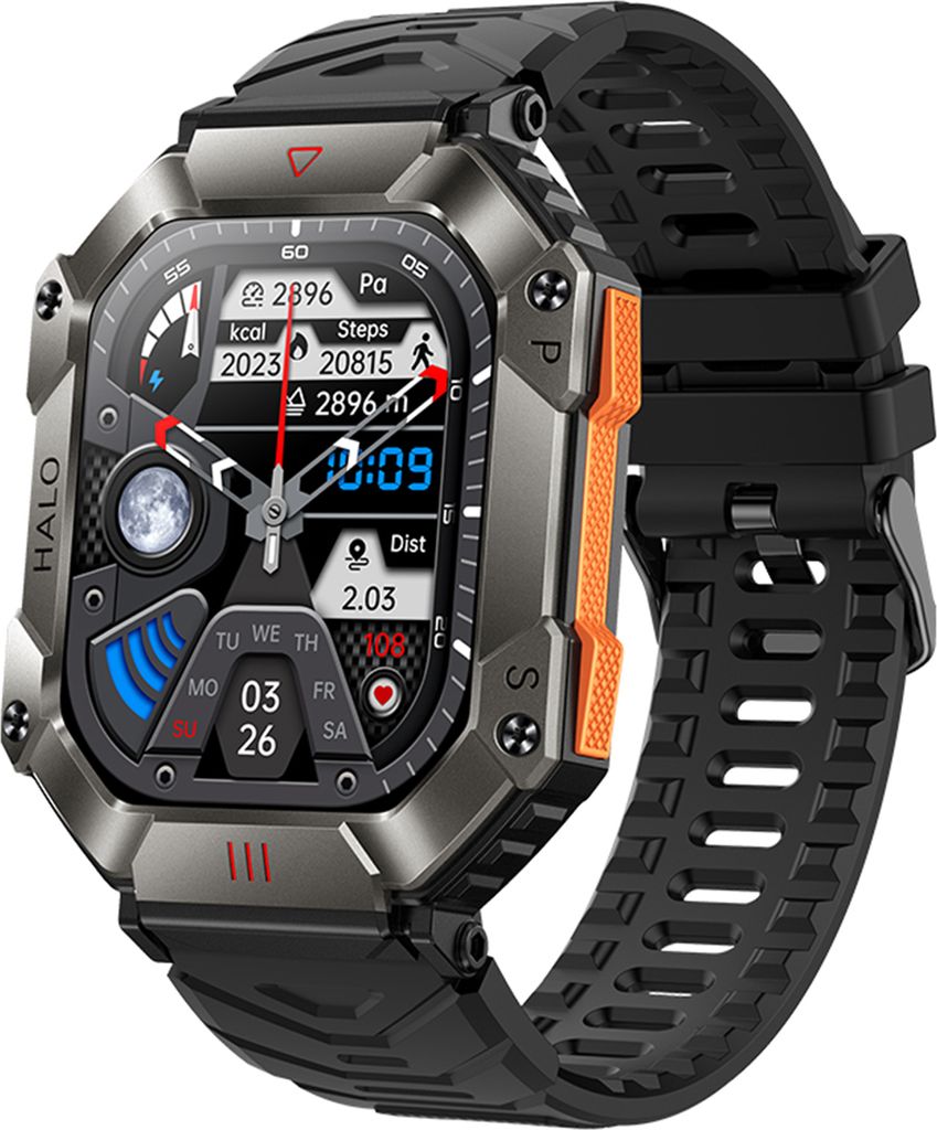 Wasserdichte Smartwatch, Herzfrequenzmesser, Fitness-Tracker, Aktivitaetstracker, intelligente Sportuhren, lange Standby-Zeit, multifunktionale Ges...