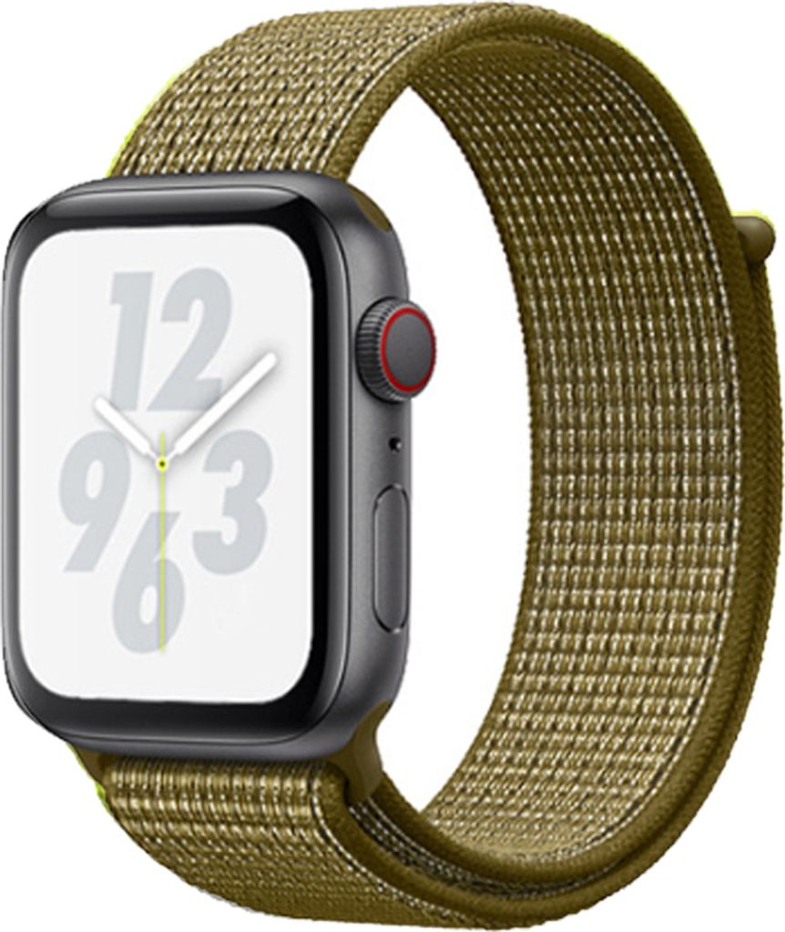 Armband für Apple Watch Series 8 7 6 5 4 3 2 1 SE - Nylon Band Ersatzarmband Sport Loop - Olivgrün - 38mm 40mm 41mm