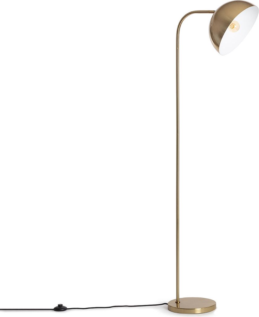 Stehlampe Bowlen Gold, 153 cm hoch, 50 cm lang, 30 cm Produktbild 