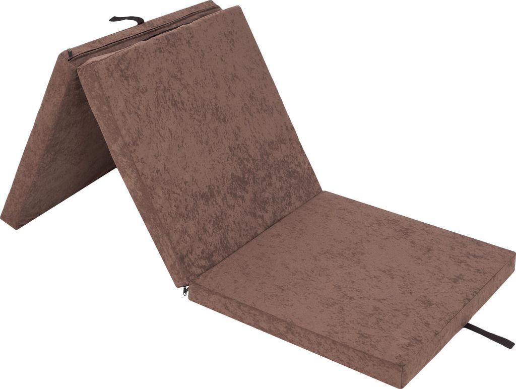 Faltmatratze BEN - 180×65 cm - klappbar, Bezug waschbar, feste Schaumstoffmatratze, Aloba-Stoff, Gästebett & Yogamatte | Pillowprim