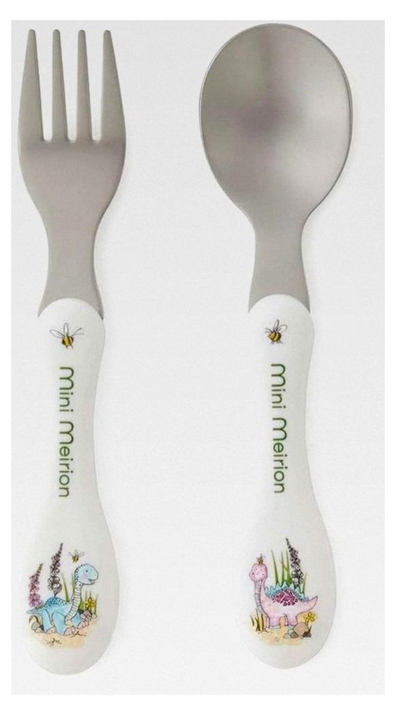 Besteck-Set Dino, Metall, PP-Kunststoff, 50%