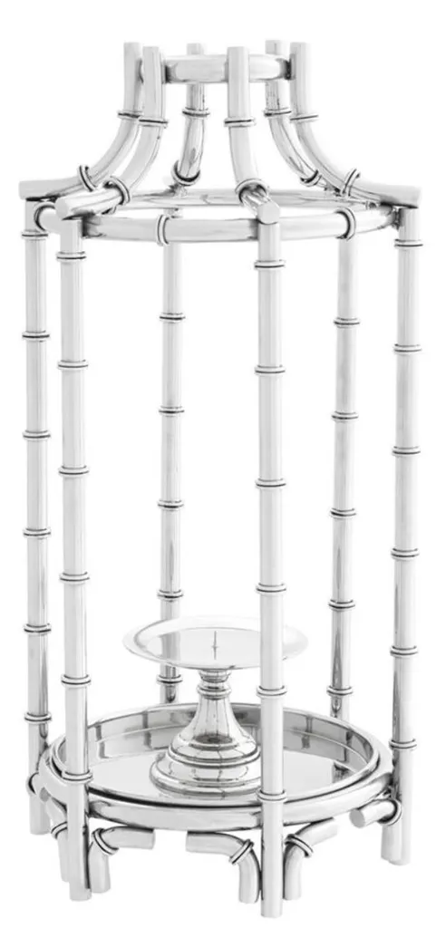 Chandelier Casa Padrino Argent 30,5x60,5cm - Bougeoir Luxe Hôtel
