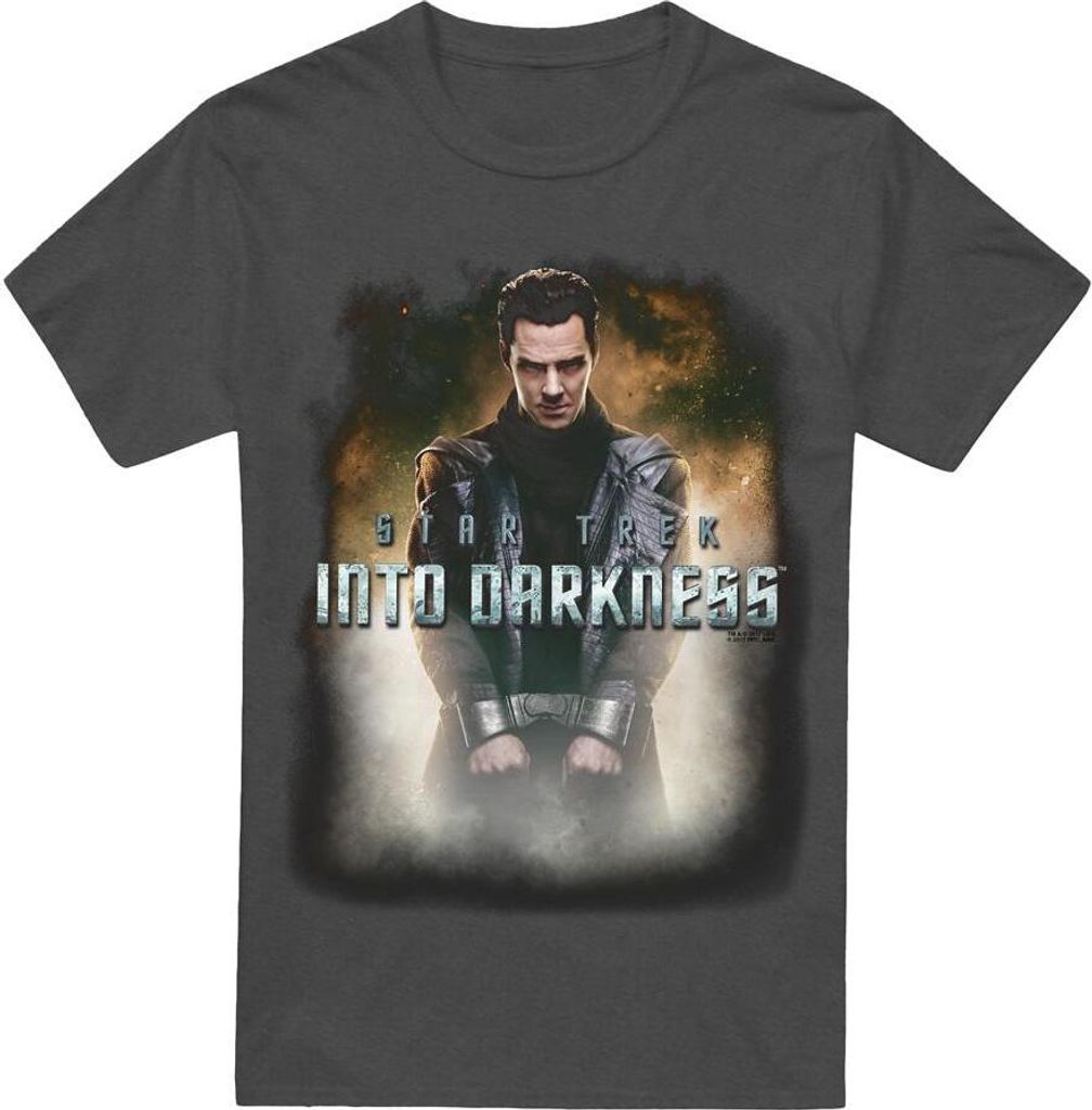 Star Trek: Into Darkness - "Darkness" T-Shirt für Herren/Damen Uni TV17554 (XL) (Holzkohle)