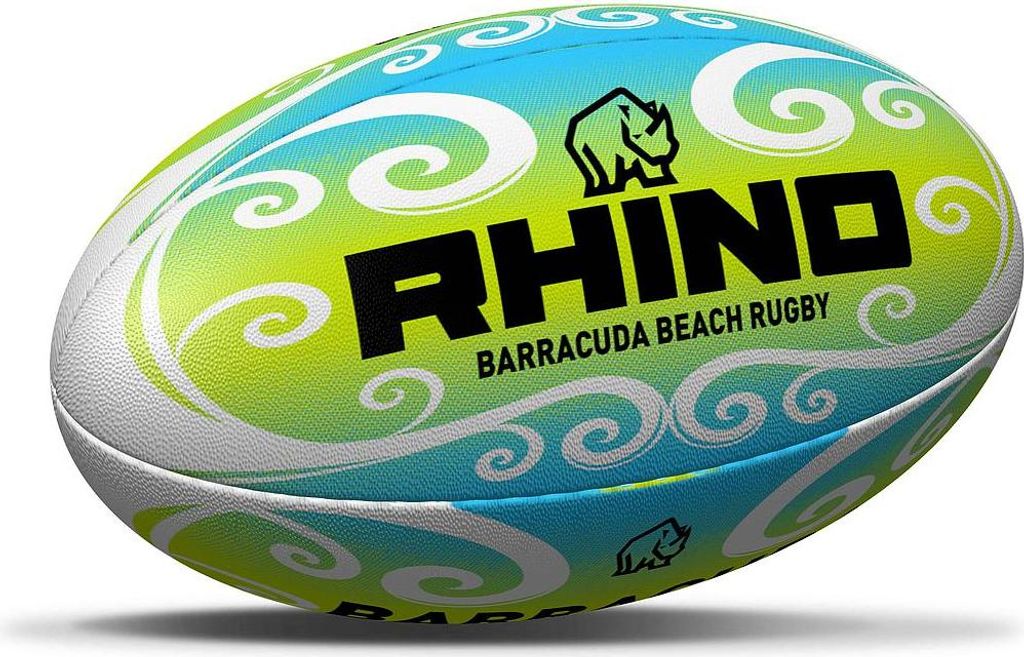 Pallone da rugby Barracuda Beach Pro verde blu bianco Immagine del prodotto 