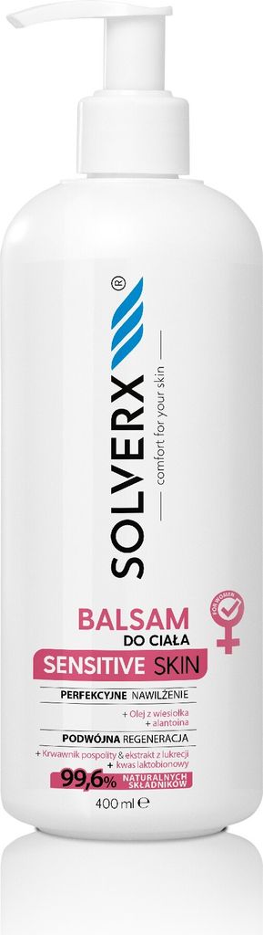 SOLVERX Sensitive Haut Body Lotion 400ml - Pumpe
