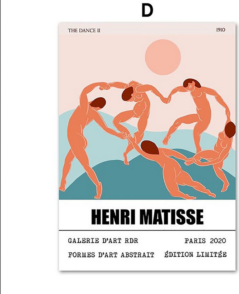 TPFLiving Kunstdruck LW-1704 (OHNE RAHMEN) Poster - Leinwand - Wandbild - Hochauflösender Giclée-Druck, langlebig und hochwertig - Henri Matisse ...